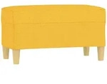 vidaXL Sitzbank Hellgelb 70x35x41 cm Stoff