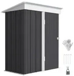 Outsunny-Ger&auml;tehaus-161L x 95B x 181H cm-Dunkelgrau