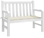 vidaXL Gartenbank-Auflage Creme 120x50x3 cm Oxford-Gewebe