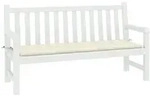 vidaXL Gartenbank-Auflage Creme 200x50x3 cm Oxford-Gewebe