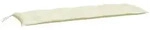vidaXL Gartenbank-Auflage Cremewei&szlig; 150x50x7 cm Oxford-Gewebe