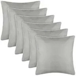 Bestlivings Outdoor Kissen mit wei&szlig;er Paspel - Beige - 6 St&uuml;ck ( 6er Pack )
