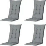 MADISON Kissen hoch Basic 4er-Set grau