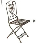 DanDiBo Gartenstuhl Metall Tecla 17921 Metallstuhl Stuhl Garten Vintage Eisen