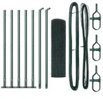 vidaXL Zaunpfosten Gr&uuml;n 10 x 0,5 m (25 x 25 mm Netz) Stahl