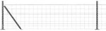vidaXL Zaun mit Pfosten Grau 0,6 x 50 m Stahl und PVC