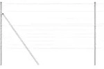 vidaXL Zaunpfosten Galvanisiert 50 x 1,2 m Stahl