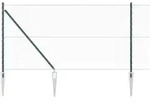vidaXL Zaunpfosten Gr&uuml;n 25 x 1,2 m (13 mm Maschen) Stahl