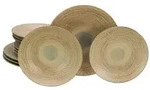 CreaTable Neapel Sand Tellerset 12-tlg Steinzeug