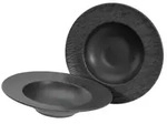 CreaTable Schiefer Schwarz Pastateller 2-tlg Steinzeug