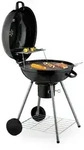 Relaxdays Kugelgrill, &Oslash; 53 cm, 2 Grillrost, Thermometer, Aschesammler, Holzkohlgrill