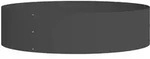 vidaXL Gartenblumentopf Schwarz 80 x 80 x 20 cm Stahl