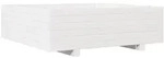 vidaXL Pflanzk&uuml;bel Wei&szlig; 80x80x26,5 cm Massivholz Kiefer
