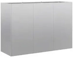 vidaXL Pflanzgef&auml;&szlig; 120x40x80 cm Stahl verzinkt
