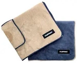 FLUFFINO&reg; Hundehandtuch Mikrofaser &ndash; 2er-Pack - 120 x 70 cm - Beige & Blau
