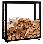 CLP Kaminholzst&auml;nder Keri V2 schwarz/25x80x80 cm