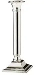 EDZARD Kerzenleuchter Lincoln (H&ouml;he 23 cm) f&uuml;r Stabkerze, edel versilbert,