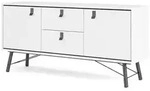 Ebuy24 Rye Sideboard 2 T&uuml;ren, 2 Schubladen mattweiss.