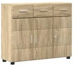 vidaXL Sideboard FLORIN Sonoma-Eiche 88,5 x 30,5 x 73 cm Holzwerkstoff