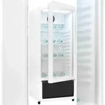 Exquisit Glast&uuml;rk&uuml;hlschrank, 200l Getr&auml;nkek&uuml;hlschrank mit LED, Umluft, 3
