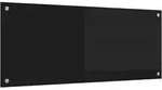 vidaXL K&uuml;chenr&uuml;ckwand Schwarz 100 x 40 cm Geh&auml;rtetes Glas