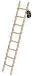PROREGAL Sprossen-Anlegeleiter Holz ohne Traverse 8 Sprossen