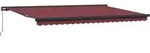 vidaXL Markise Manuell Weinrot 500x300 cm