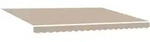 vidaXL Manuelle Einziehbare Markise Beige 450x300 cm