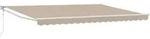 vidaXL automatische einziehbare Markise Beige 450x300 cm