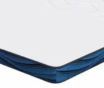 vidaXL Matratzenpads Wei&szlig; und blau 90 x 200 cm Gel-Speicherschaum