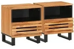 vidaXL Nachttische 2 Stk. 40x34x46 cm Massivholz Akazie