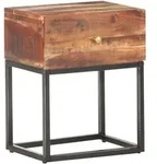 vidaXL Nachttisch 40x30x50 cm Raues Akazienholz
