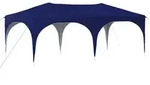vidaXL Pop-up Partyzelt 575 x 288 x 245 cm Blau Oxford-Stoff