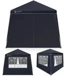 CASARIA&reg; Set 3x3m Pavillon und 4x Seitenteil anthrazit