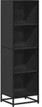 vidaXL B&uuml;cherregal Schwarz 40x35x139 cm Holzwerkstoff