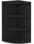 Coemo Eckregal Corner 60 Schwarz B&uuml;cherregal Holz Standregal Eckregal