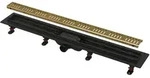 AlcaDrain Duschrinne mit Rand f&uuml;r den perforierten Rost, messing 650 mm