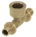 Tece T-St&uuml;ck Teceflex 16 mm x Rp 1/2 x 16 mm, IG, Siliziumbronze