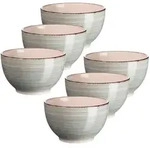 M&Auml;SER M&uuml;slischale 14 cm, 6-er Set, RAUCHBLAU postsicher, Serie LUMACA