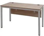 Mendler Schreibtisch HWC-E94, B&uuml;rotisch Computertisch 120x60cm ~ natur-wei&szlig;