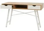 Mendler Schreibtisch HWC-E92, B&uuml;rotisch Computertisch, 3D-Struktur 120x60cm ~
