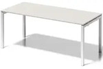 Bisley Schreibtisch Cito BxTxH 180x80x74cm grauwei&szlig; Gestell verkehrswei&szlig;