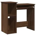vidaXL Schreibtisch mit Regal Braun Eichen-Optik 84x40x78 cm