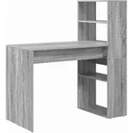 vidaXL Schreibtisch Graues Sonoma 113 x 54 x 120 cm Holzwerkstoff