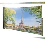 DELUKE Seitenmarkise FABI Motiv Paris Mehrfarbig Polyester Markise ausziehbar