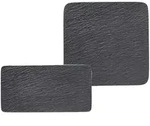 Villeroy & Boch Manufacture Rock Servierplatten Set 2-teilig schwarz