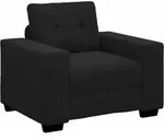 vidaXL Sessel Schwarz 100x78x80 cm Samt