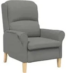 vidaXL Sessel Dunkelgrau 76 x 94 x 102 cm Mikrofaser