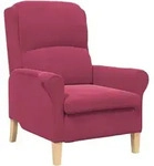 vidaXL Sessel Weinrot 76 x 94 x 102 cm Samt