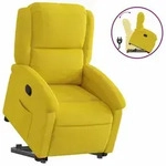 vidaXL Relaxsessel mit Aufstehhilfe Gelb Samt